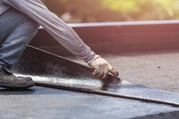 Professional Exterior Waterproofing technician working in Amherst, OH